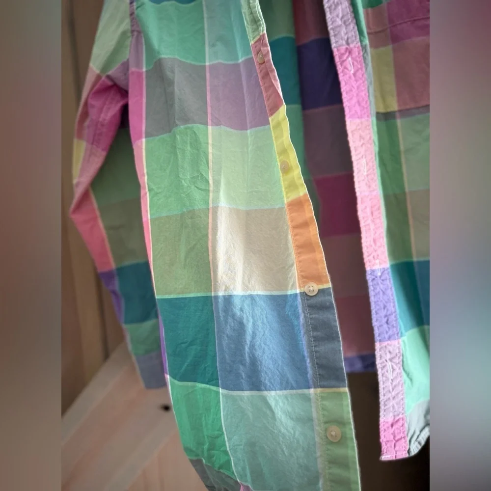 GAP Kids Easter Plaid Shirt